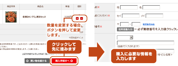ふぐちりドットジェイピー 注文方法2
